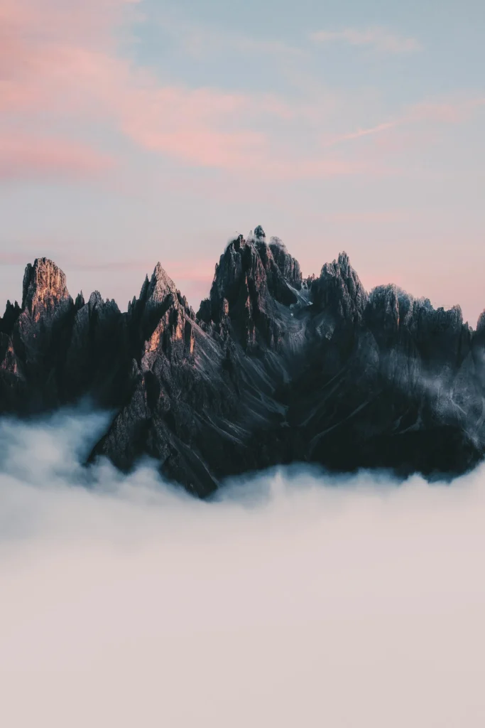 Dramatic Mountains and clouds